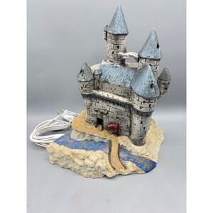 Vtg 1980 Ceramic Castle‎ Lamp Duncan Enterprises Spooky Figurine Halloween